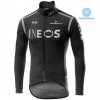 Conjunto Maillot + Culotte largo con tirantes Invierno Termico 2020 TEAM INEOS N002